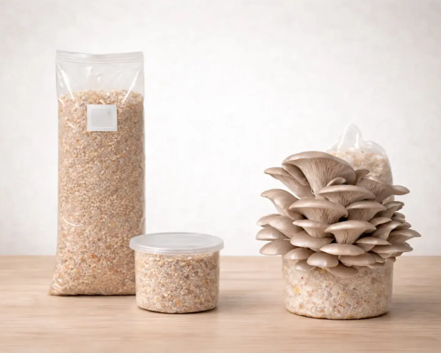 Monopack de Cultivo de Hongo Ostra Perla 1