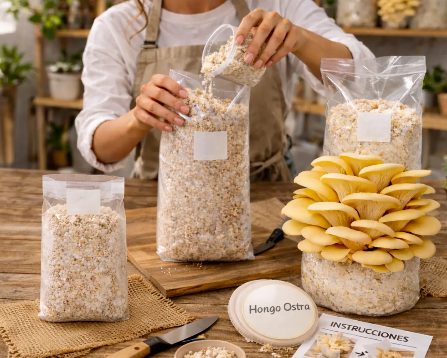 Pack de Cultivo de Hongo Ostra Amarilla 2