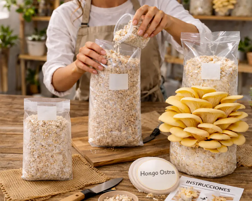 Pack de Cultivo de Hongo Ostra Amarilla 2