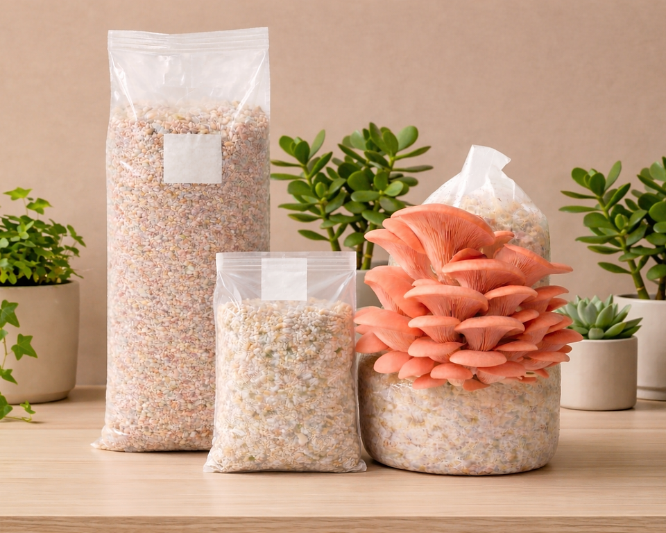 Pack de Cultivo de Hongo Ostra Rosada 1