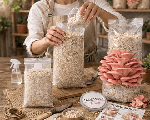 Pack de Cultivo de Hongo Ostra Rosada