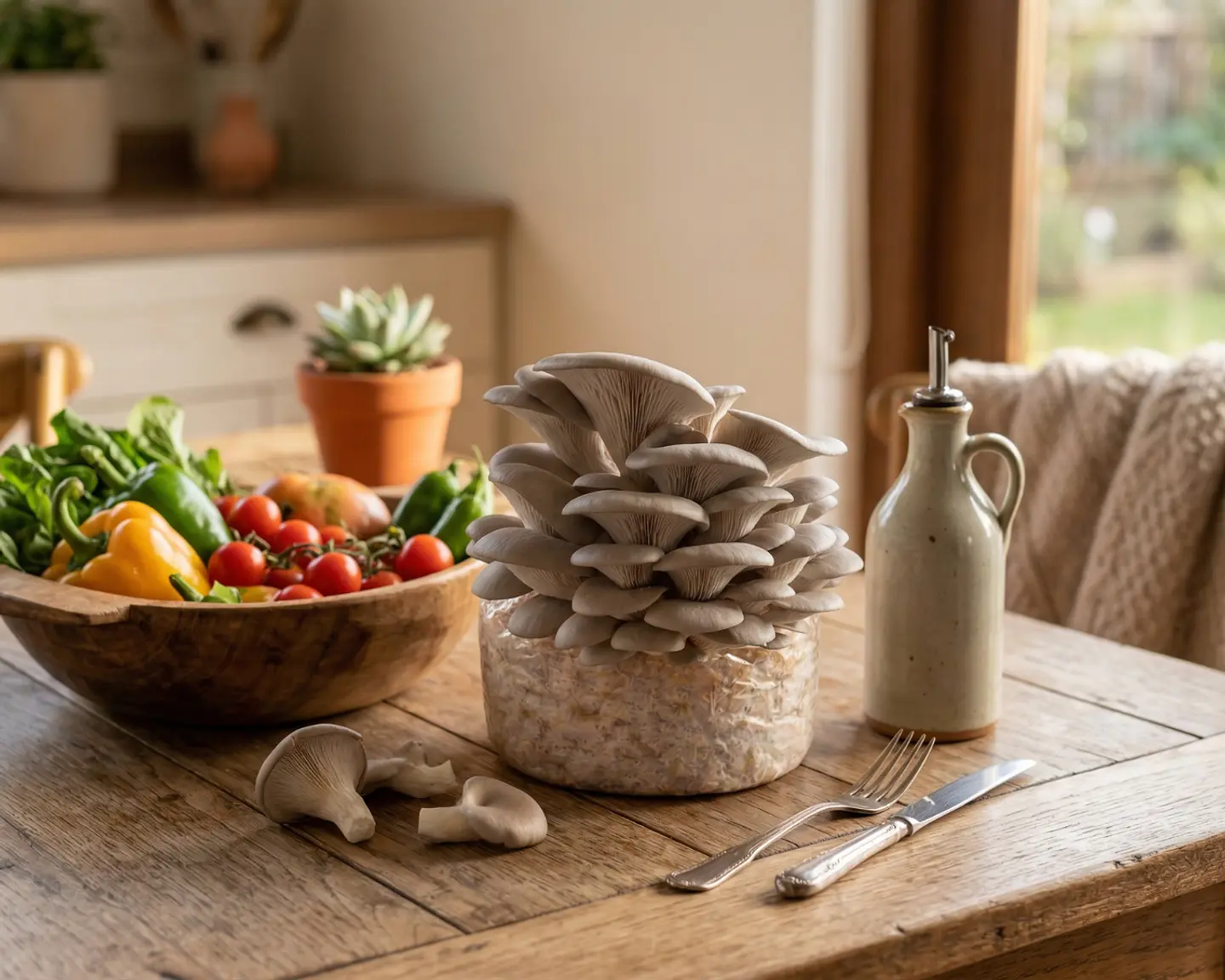 Micelio Hongo ostra Perla (Pleurotus Ostreatus) 2