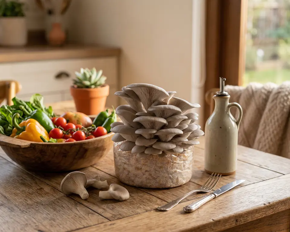 Micelio Hongo ostra Perla (Pleurotus Ostreatus) 2