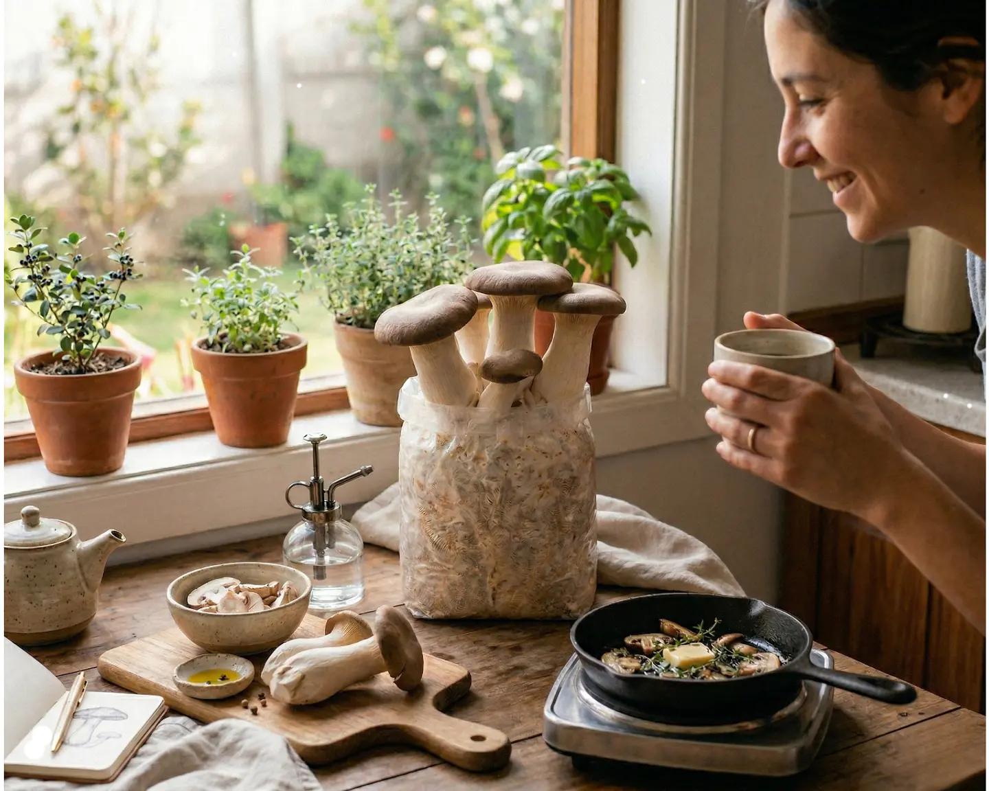 Micelio Hongo Ostra Rey (Pleurotus Erygnii) 2