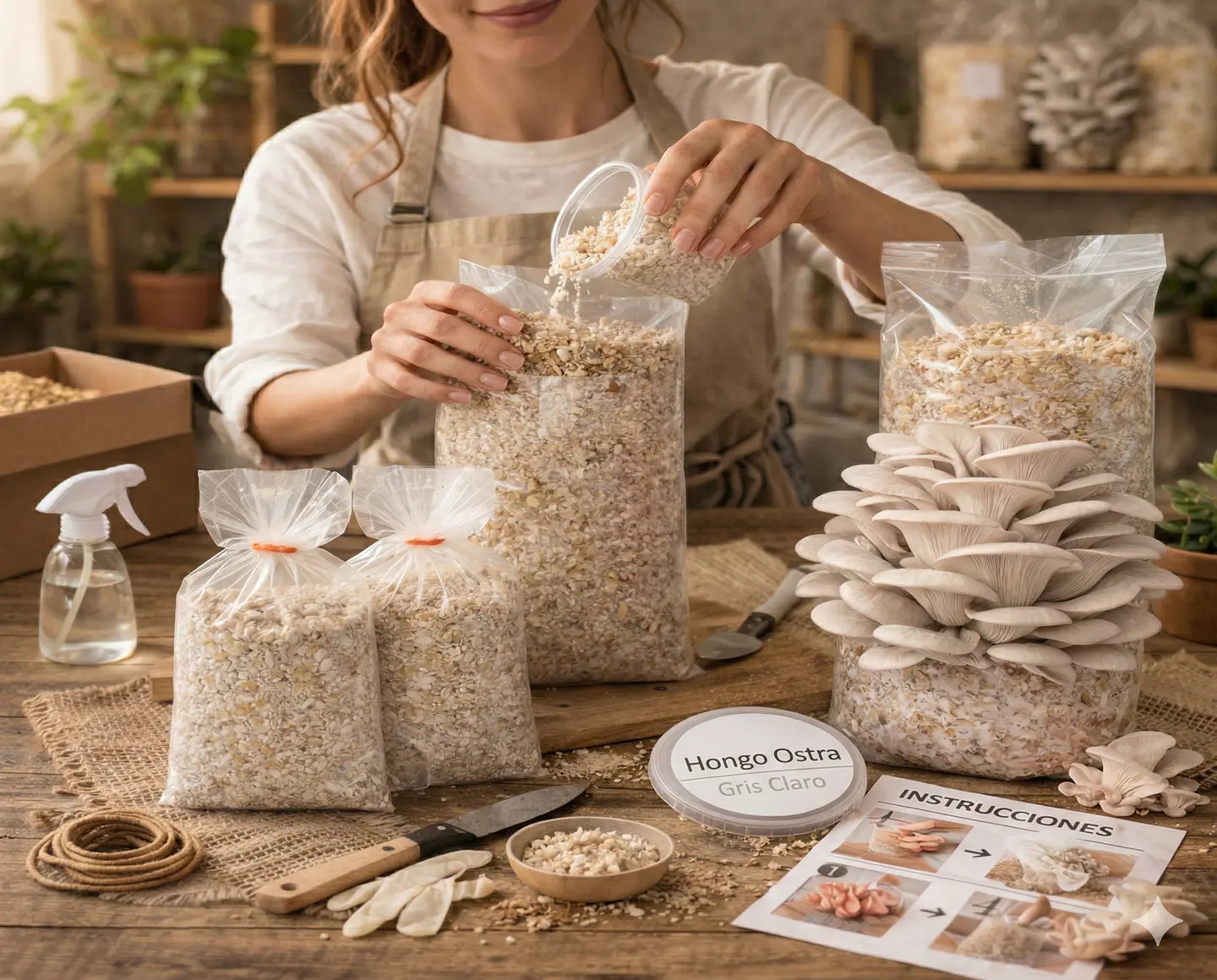 Monopack de cultivo de Hongo Ostra Florida 2