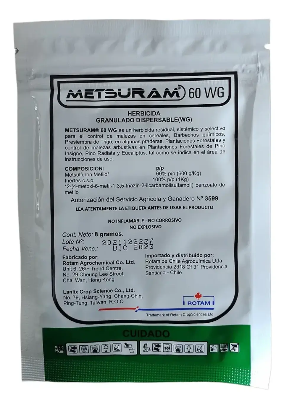 METSURAM 60 WG X 8 GRS.  1