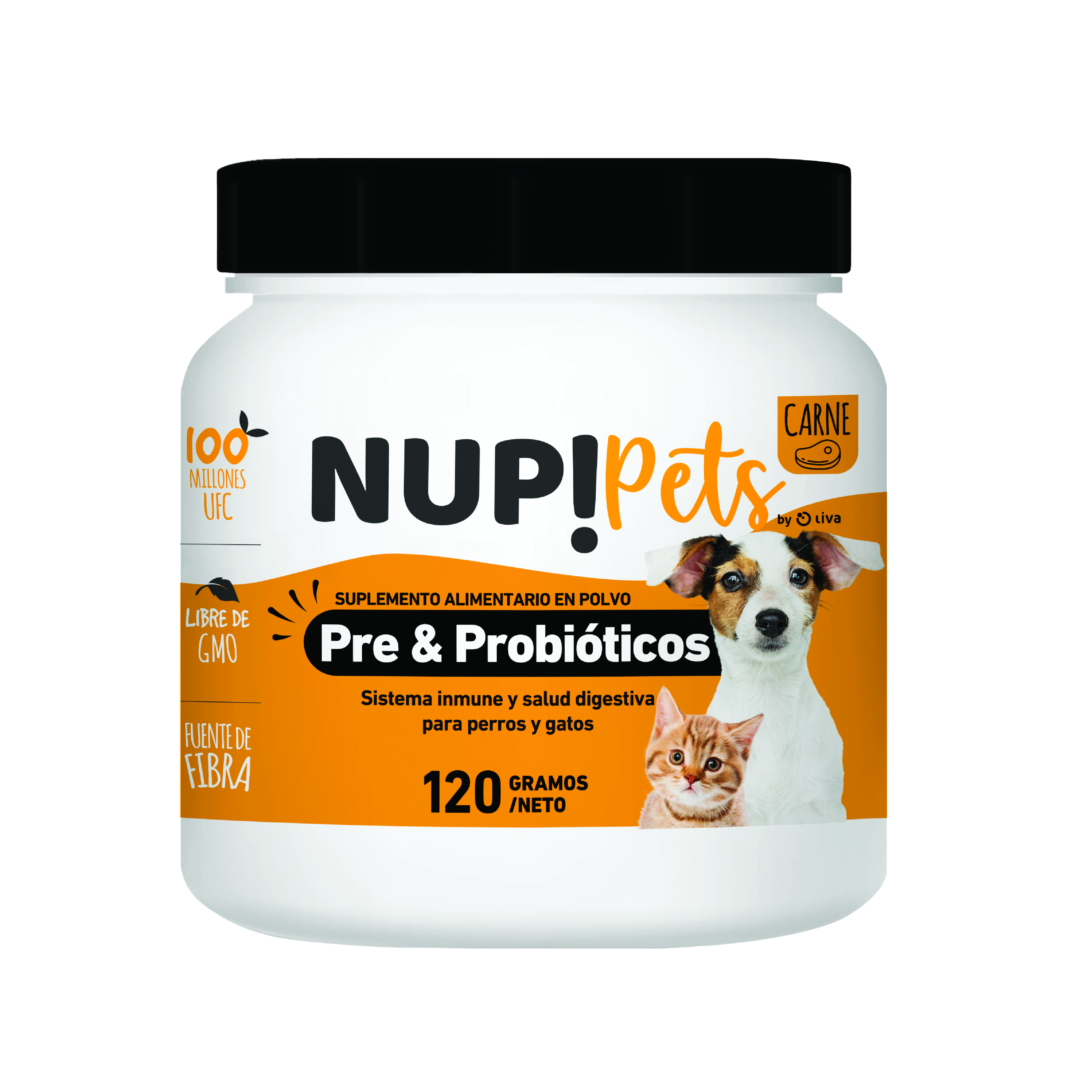 Nup! Pets Suplemento Pre & Probióticos Perro Y Gato Sabor Carne