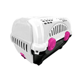 Caja de Transporte Lujo N2 - Blanca con Rosa