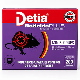 Raticida PLUS Detia 200g