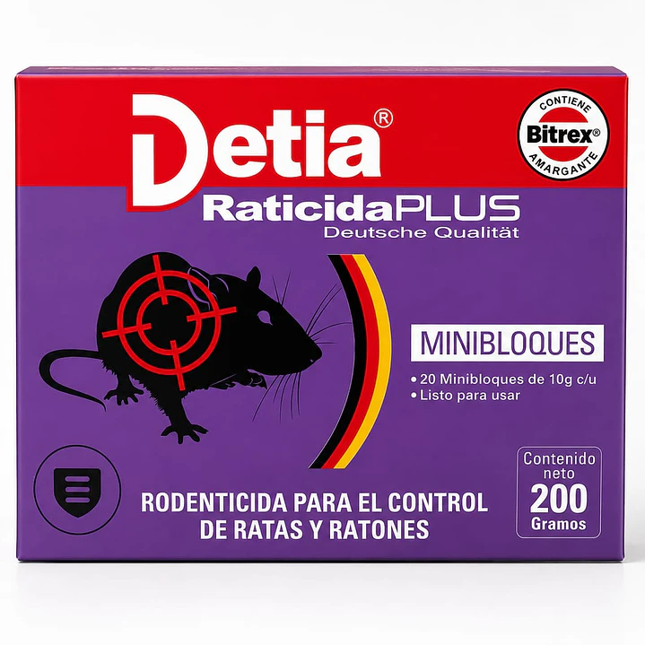 Raticida PLUS Detia 200g