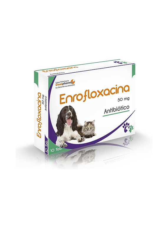 Enrofloxacina 50 mg x 10 Tabletas