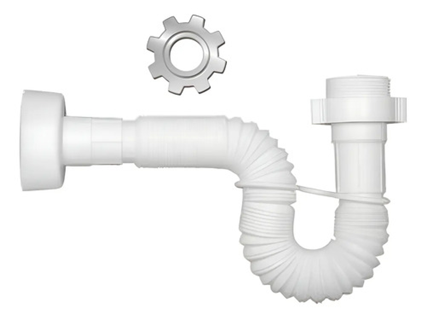 Sifon Expansible 1 1/2 - 1 1/4 Blanco 1