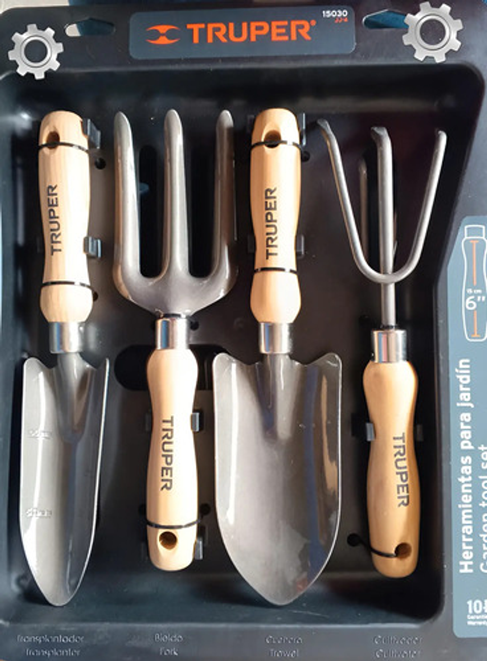 Juego Herramientas Para Jardín 4 Piezas, 6 Truper 15030 1