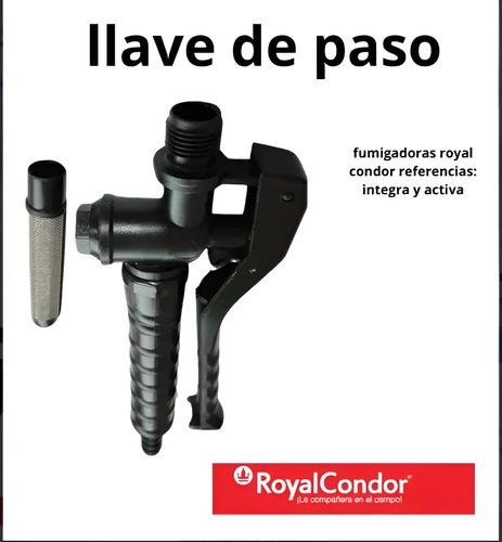Llave De Paso Fumigadora Royal Condor Para Lanza Plástica | Agrosamario 1