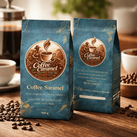 Cafe Molido Coffe Caramel X 500 Gr X 2 Uni Santa Maria Huila