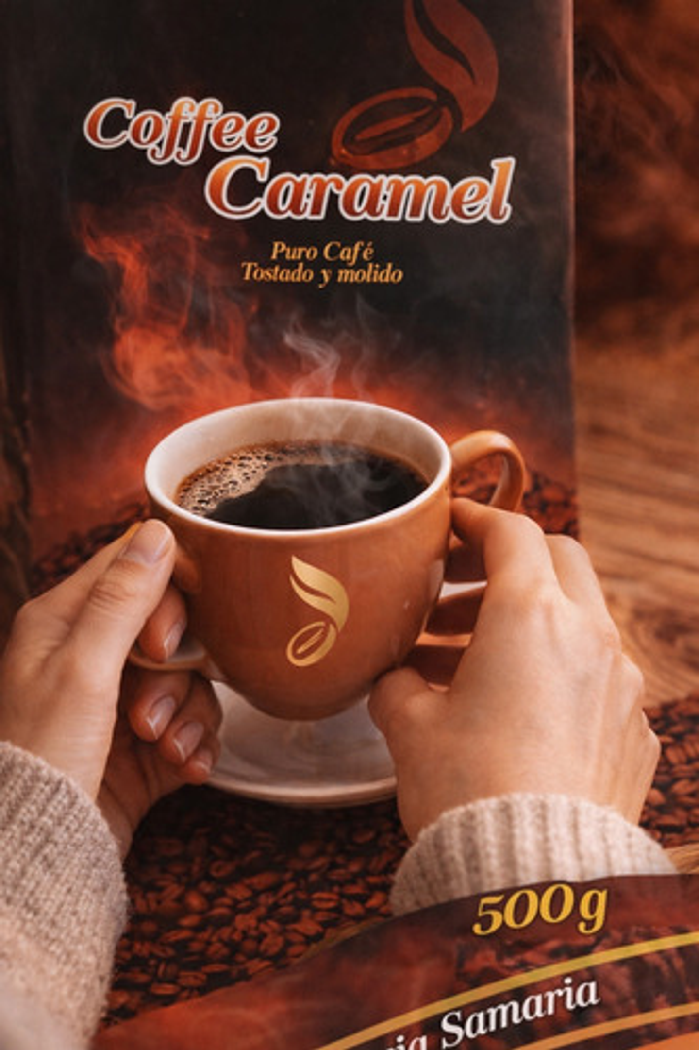 Cafe Molido Coffe Caramel X 500 Gr X 2 Uni Santa Maria Huila 6