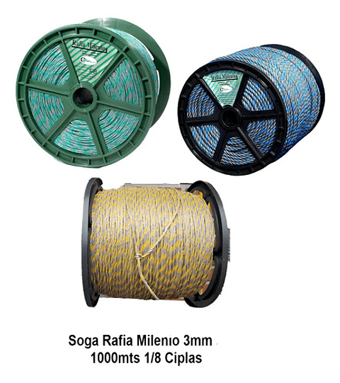 Soga Polipropileno 3mm X 1000mts 1/8 Ciplas