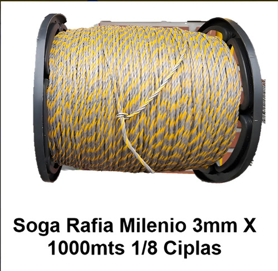 Soga Polipropileno 3mm X 1000mts 1/8 Ciplas 3