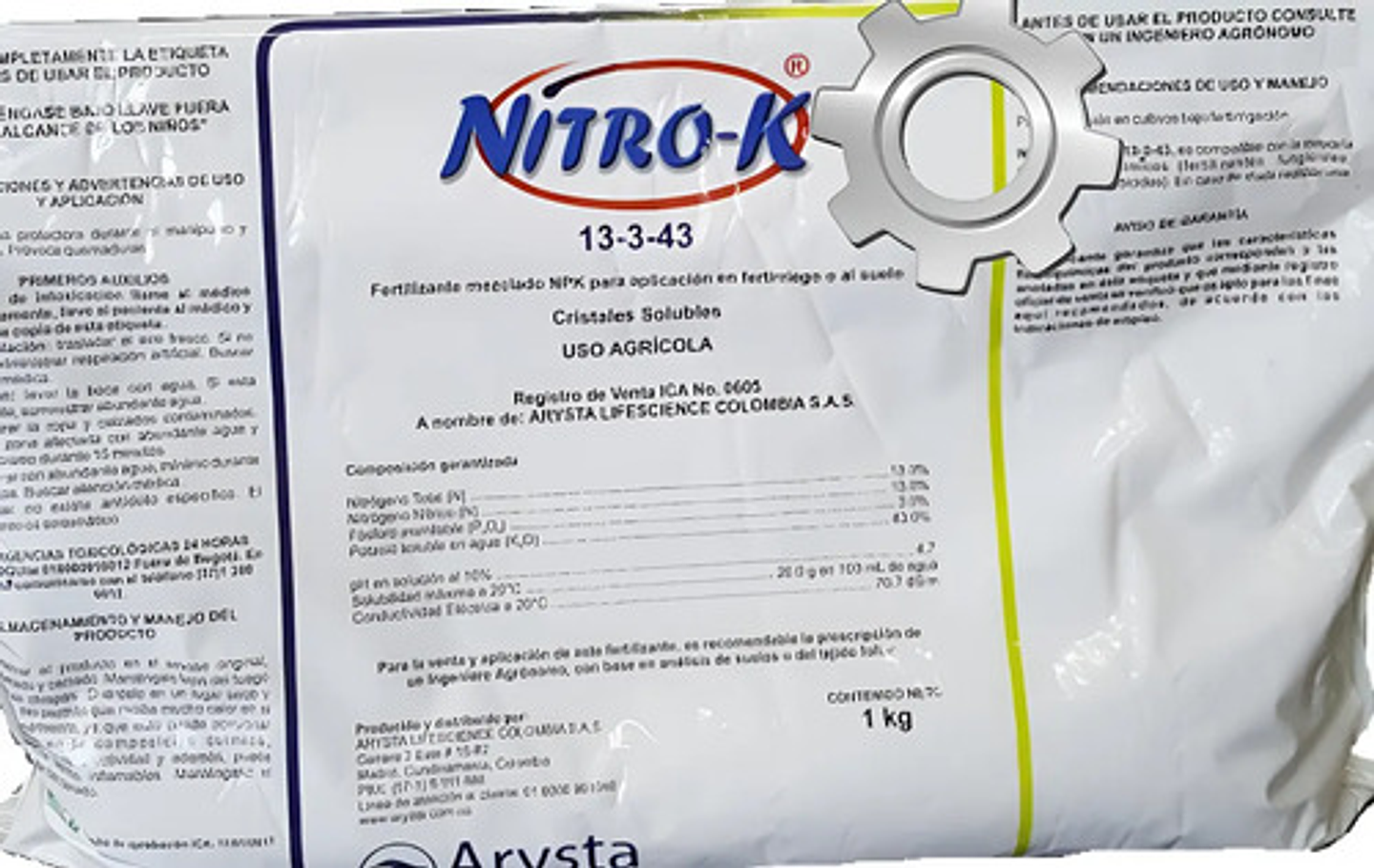 Nitrato De Potasio Soluble X 1 Kg  Nitro K Upl 1