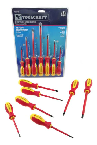 Juego Destornilladores Electricidad 7 Pzs Toolcraft Tc0240 2