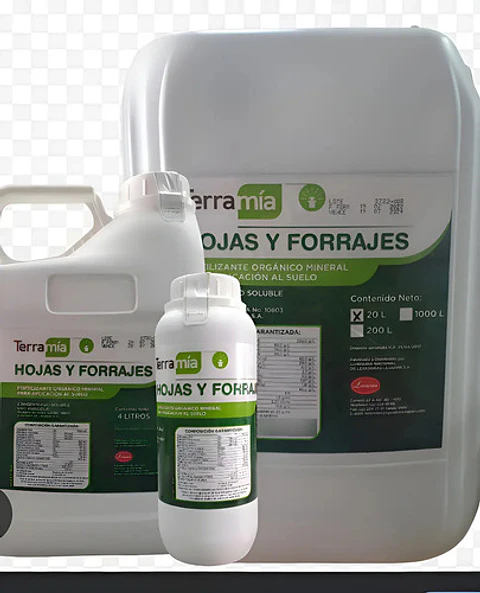 Terramia Fertilizante Líquido Hojas y Forrajes (1L, 4L, 20L) | Agrosamario