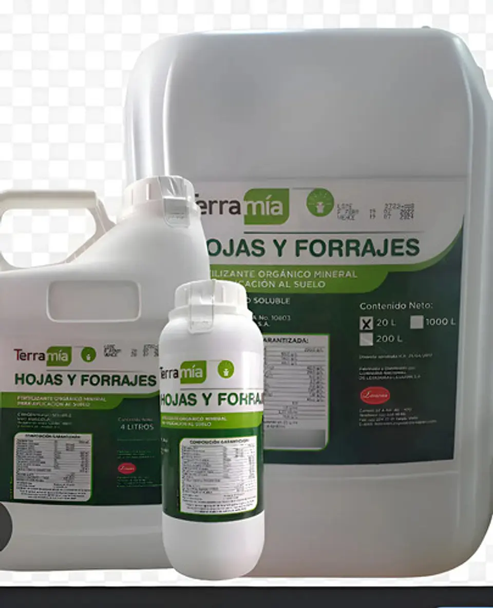 Terramia Fertilizante Líquido Hojas y Forrajes (1L, 4L, 20L) | Agrosamario 1