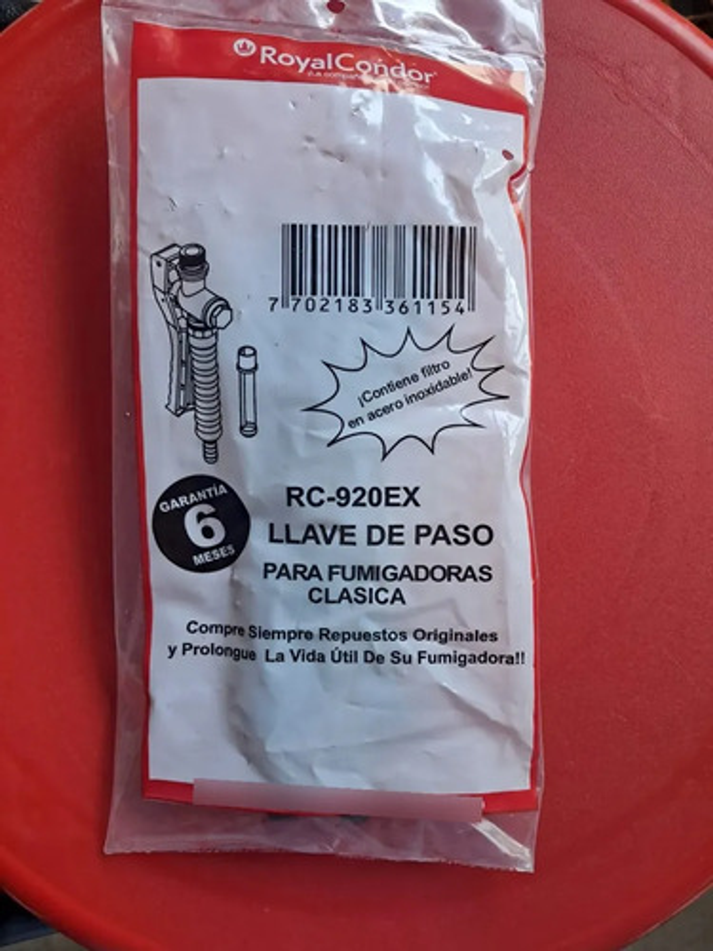 Llave De Paso Fumigadora Royal Condor -lanza Metálica -920en 6