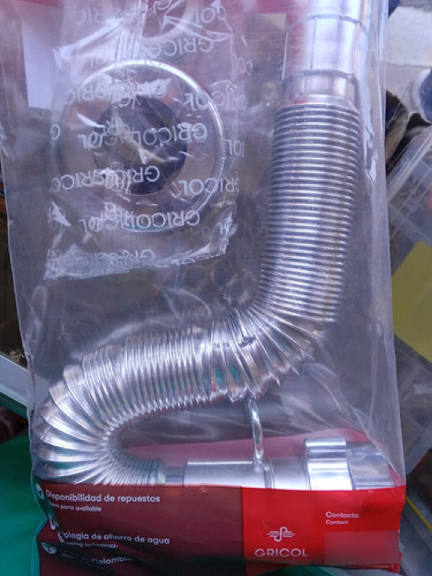 Desagüe Tipo Moneda Con Rebose Y Sifon Flexible Integrado 2