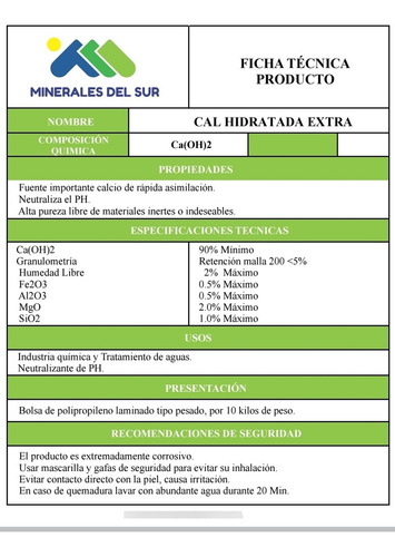 Cal Extra Hidratada para Pintar Exteriores (Bulto x 10 Kg) | Agrosamario 3