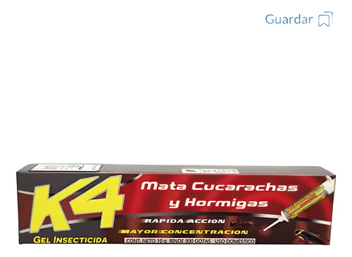 K4 Gel Control de Cucarachas x 10g | Cebo de Alta Eficiencia | Agrosamario 2
