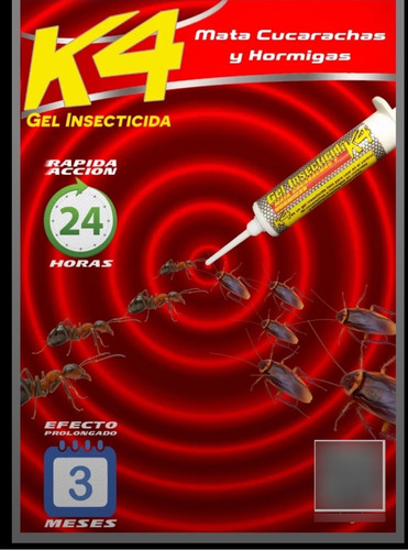 K4 Gel Control de Cucarachas x 10g | Cebo de Alta Eficiencia | Agrosamario 4
