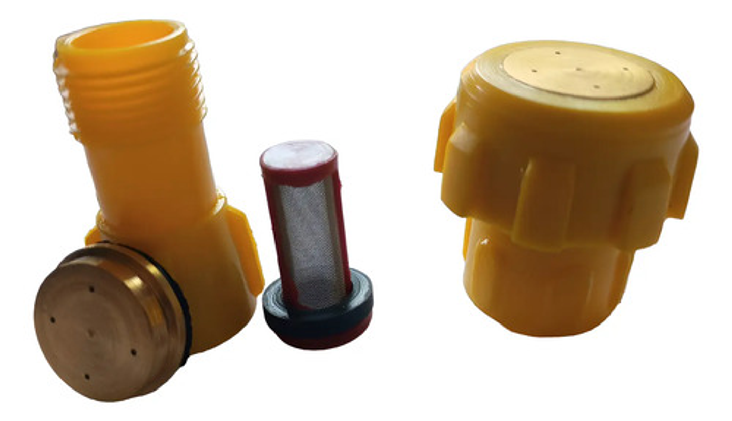 Boquilla 4 Chorros + Tapa Repuesto Fumigadora Manual Royal 5