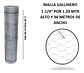 Malla Gallinero Galvanizada 1.20x1-1/4pul3.5cm X36 Mts Largo - Miniatura 3