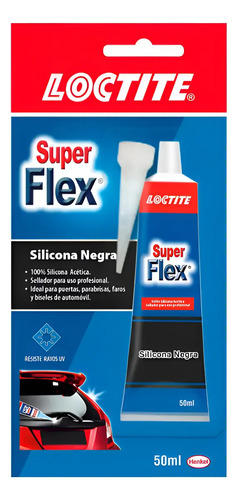 Silicona Negra Loctite Super Flex (50 ml) Multiusos | Agrosamario 2