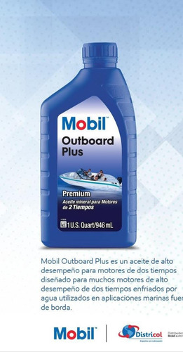 Aceite Mobil Outboard Plus 2T (473ml - 946ml) | Agrosamario 2