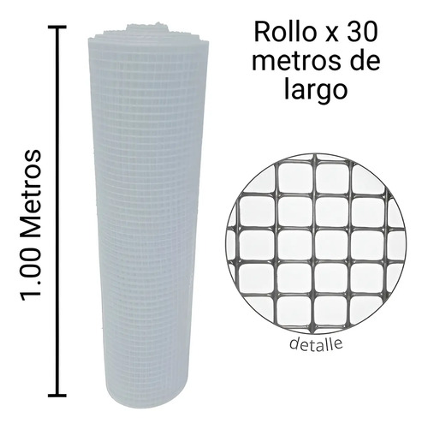 Malla Reja Cuadrada Plastica 16x16mm X 30mt Largo/1mt Alto 8