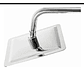 Ducha Cuadrada Mercury 6   Cromada Acero Inox Con Extension - Miniatura 1