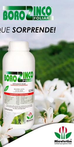 Borozinco X Litro Nutricion Foliar Frutales Y Flores 2
