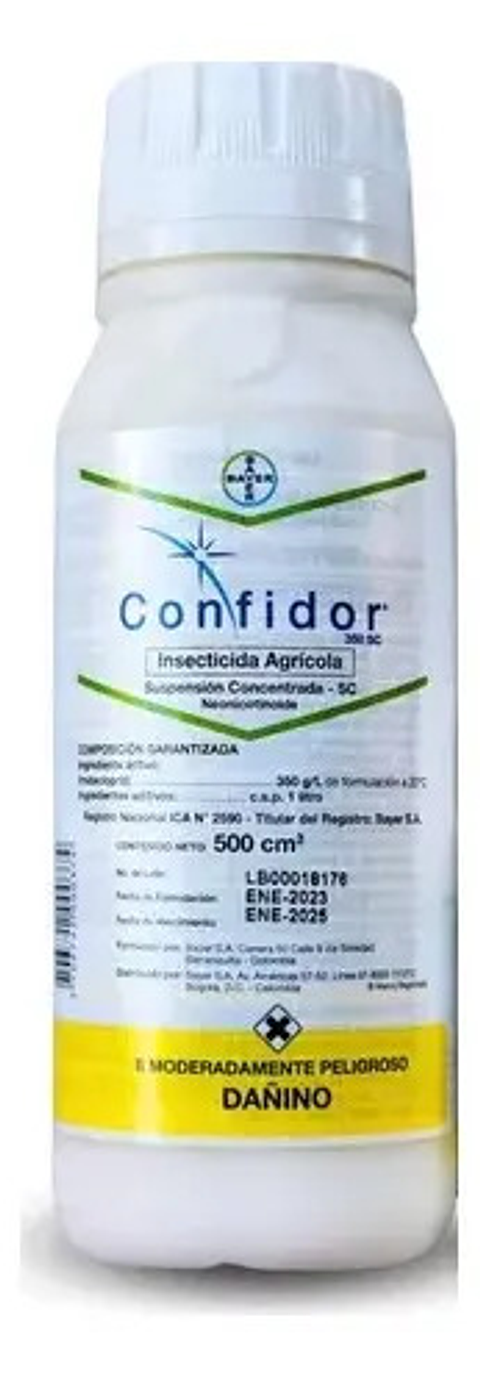 Confidor Imidacloprid 350sc Control Insectos 500 Ml