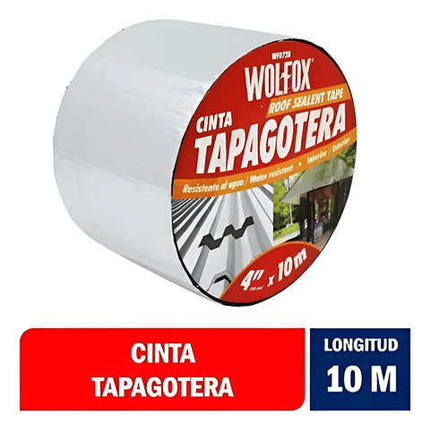 Wolfox Cinta Tapagotera 10cc   X 10 Metros Rollo