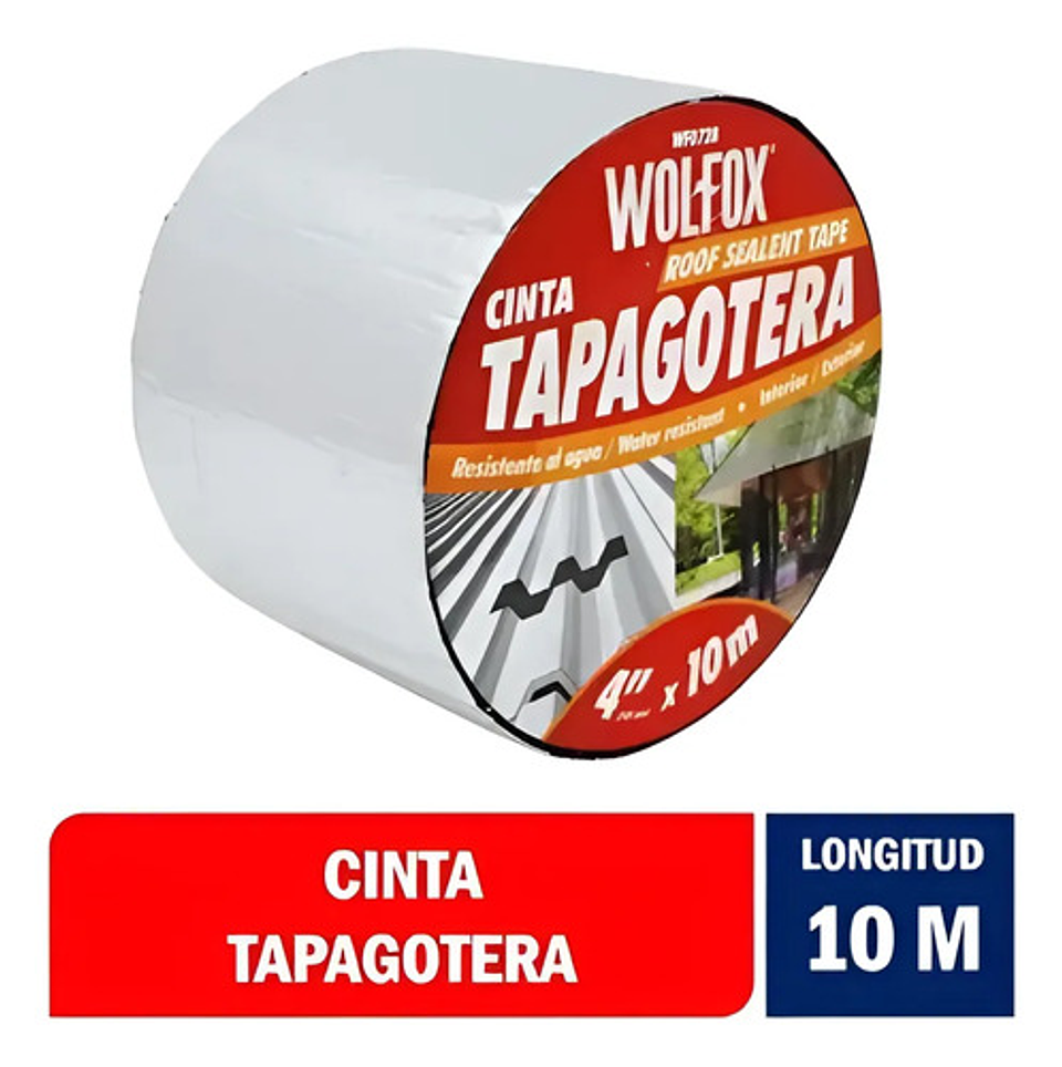 Wolfox Cinta Tapagotera 10cc   X 10 Metros Rollo 1