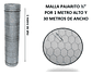 Malla Pajarito Galvanizada 1mtx1/2 Pul 1.27cm X 30 Mts Largo - Miniatura 1