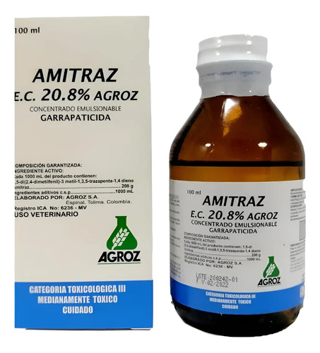 Amitraz Garrapaticida (20Ml - 100Ml - 500 - 1L) | Agrosamario  1