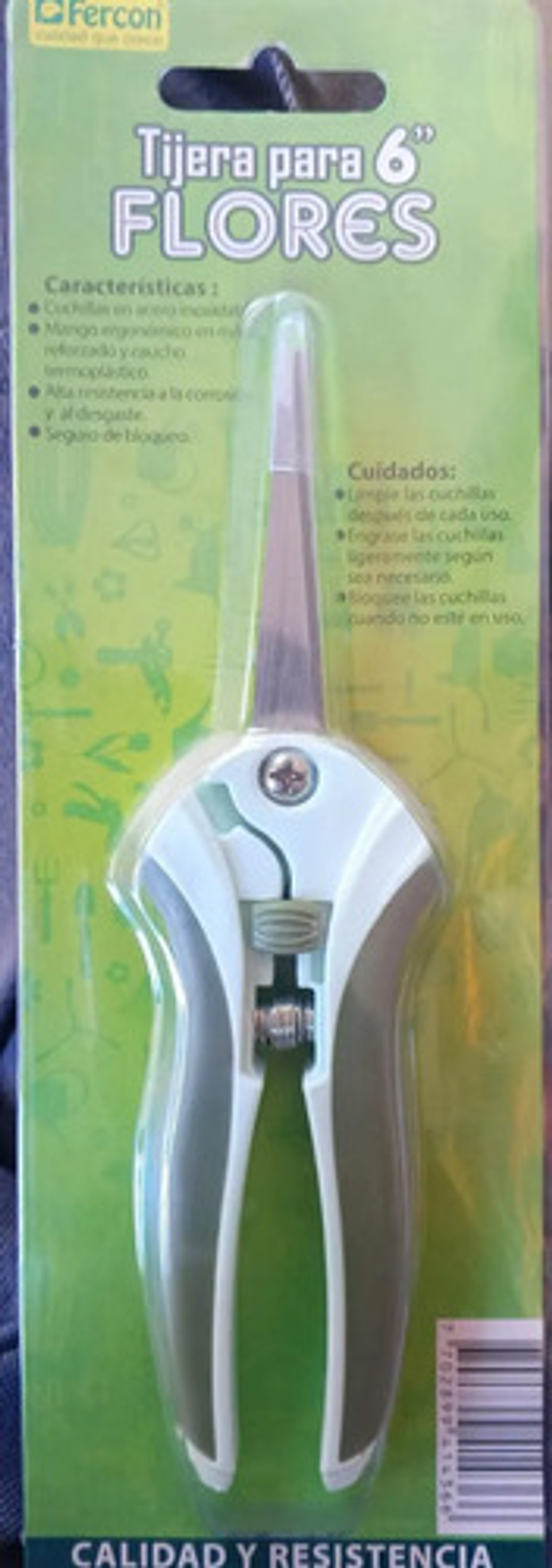 Tijera Jardinería  Poda Flores Corte Punta Recta Fercon No 6 2