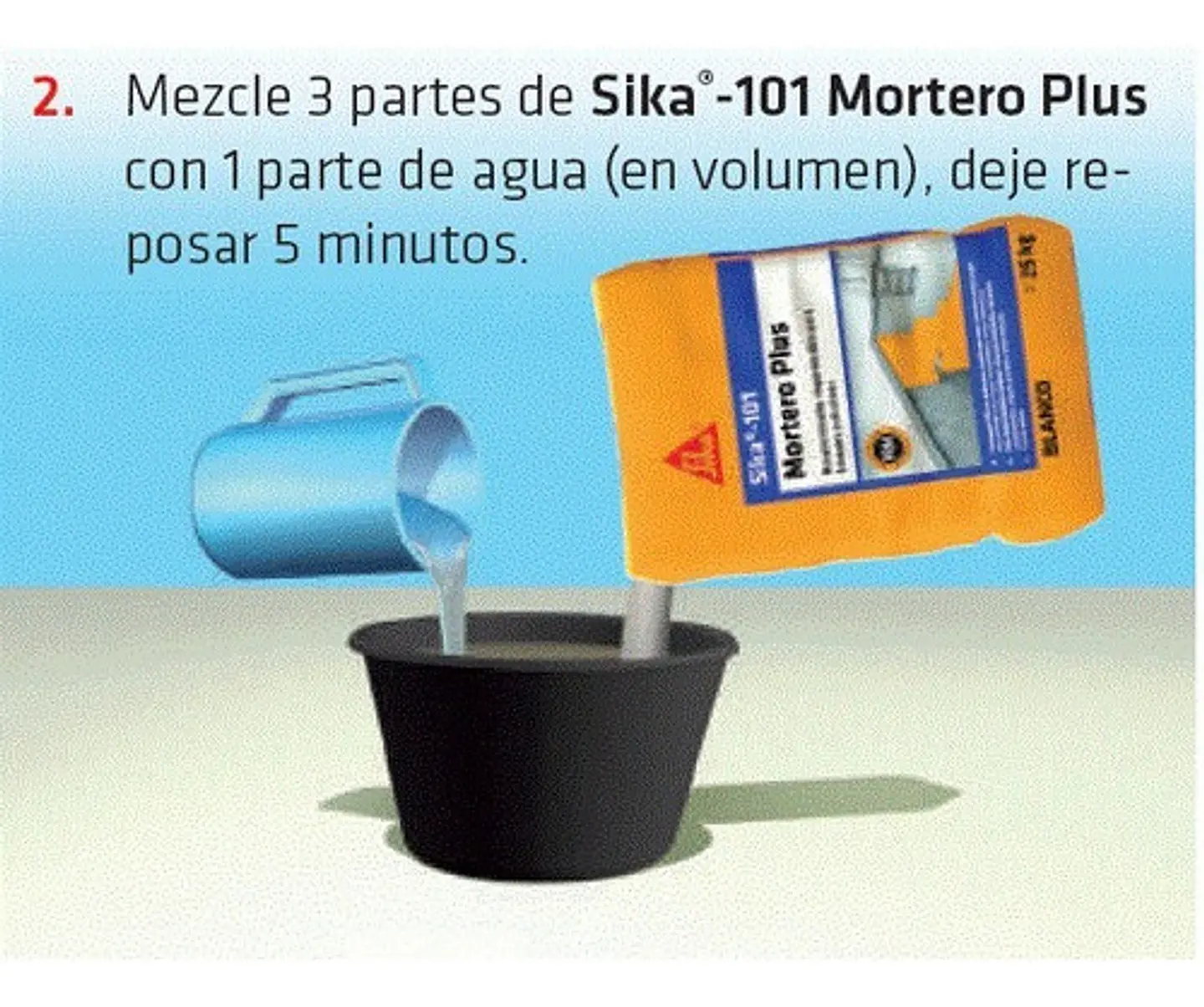 Sika-101 Mortero Plus Gris (Bulto x 25 Kg) - Impermeabilizante | Agrosamario 3