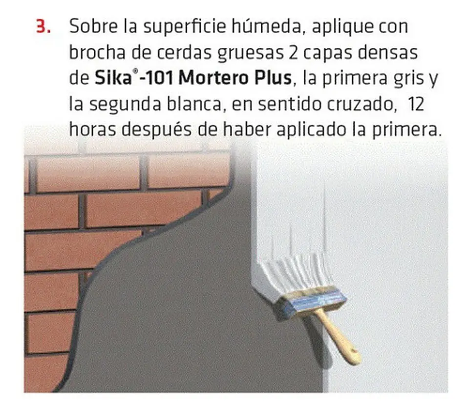Sika-101 Mortero Plus Gris (Bulto x 25 Kg) - Impermeabilizante | Agrosamario 4