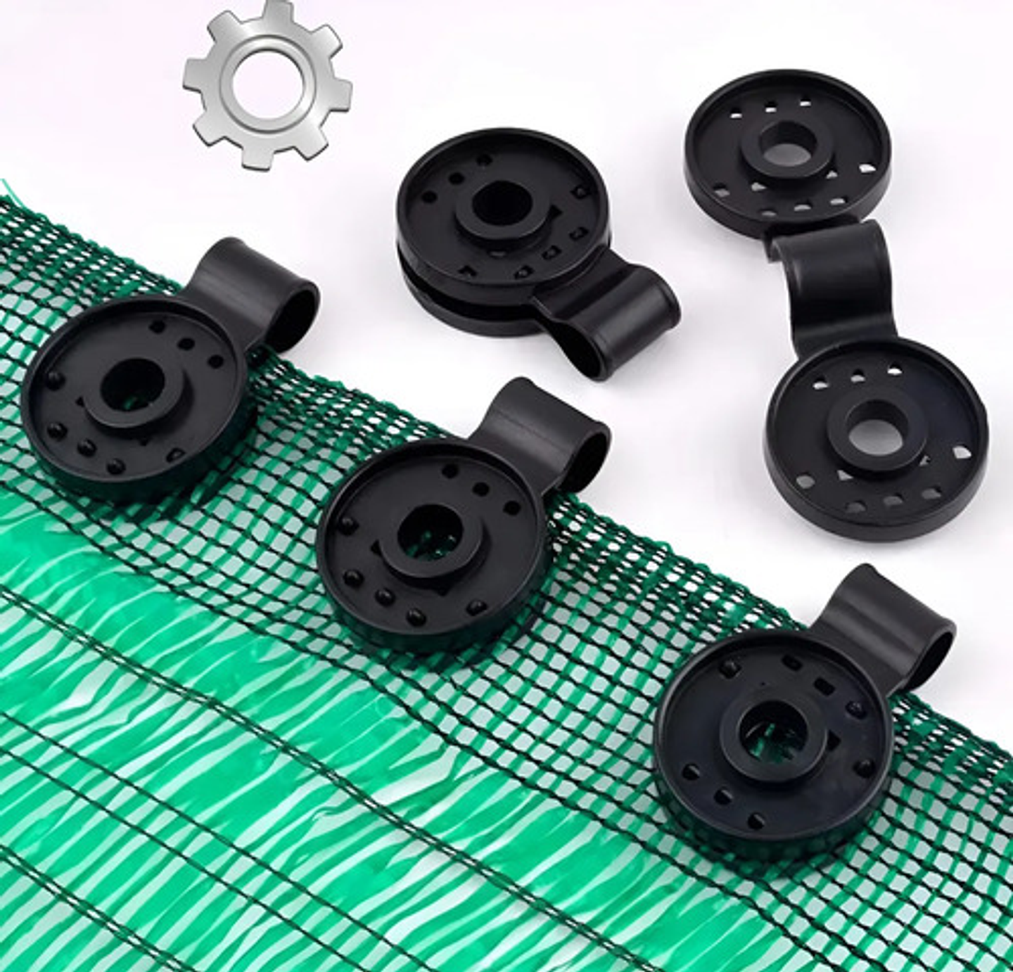 Ganchos Para Polisombra Policlik Broches Sujetador  X 50 U 1