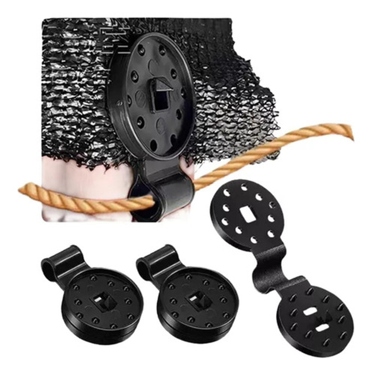 Ganchos Para Polisombra Policlik Broches Sujetador  X 50 U 5