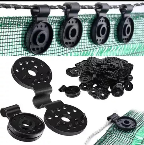 Ganchos Para Polisombra Policlik Broches Sujetador  X 50 U 6