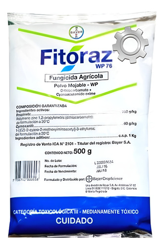 Fungicida Fitoraz WP Bayer x 500 g - Agrosamario 1